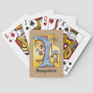 Jeu De Cartes LETTRE MOYENNE BLEUE ET ROUGE IVÉE Illuminée I