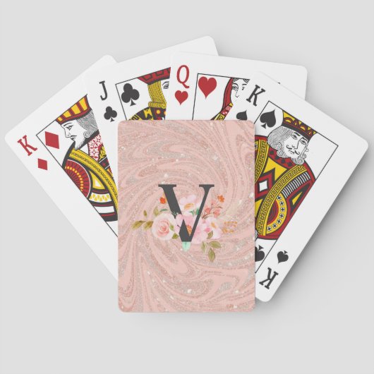 Jeu De Cartes Lettre V (dos)