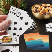 Jeu De Cartes lever de soleil géométrique Abstrait (In Situ)