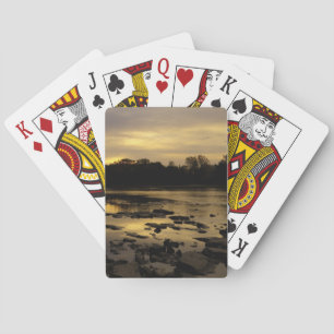 Jeu De Cartes Lever de soleil sur la rivière Maumme