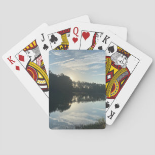 Jeu De Cartes Lever de soleil sur un lac de Géorgie
