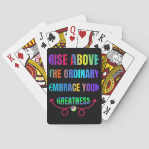 Jeu De Cartes Levez-vous au-dessus de l'ordinaire Embrassez votr