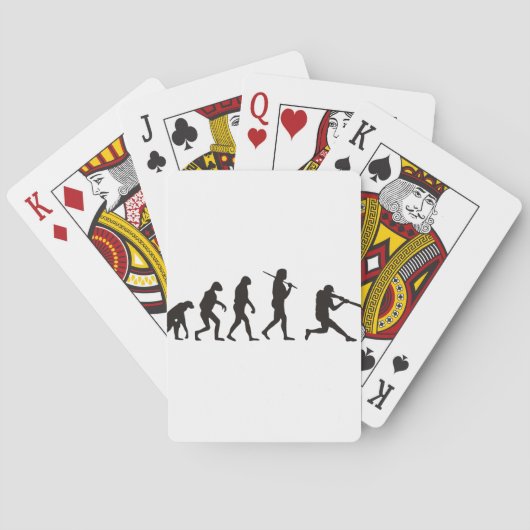 Jeu De Cartes L'évolution du batteur de baseball (dos)
