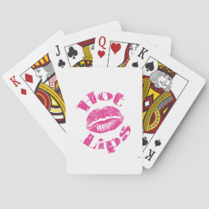 Jeu De Cartes Lèvres chaudes ! Lèvres roses