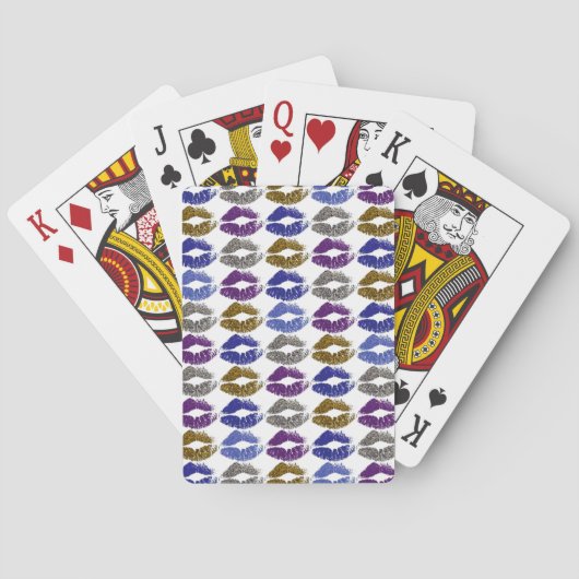 Jeu De Cartes Lèvres colorées élégantes #40 (dos)