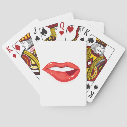 Jeu De Cartes Lèvres de femme (dos)