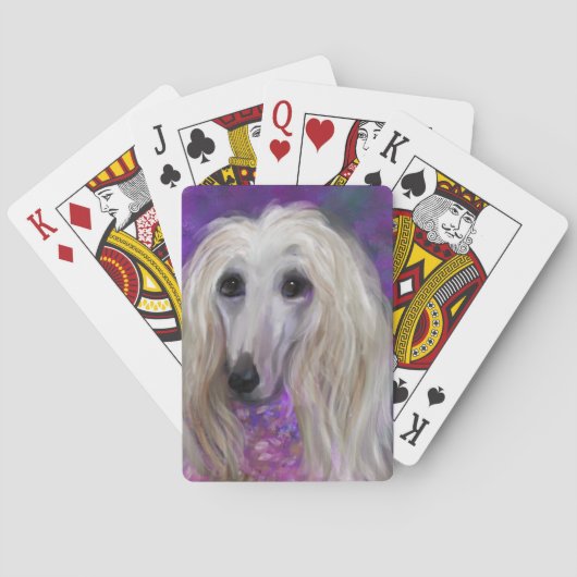 JEU DE CARTES LÉVRIER AFGHAN (dos)