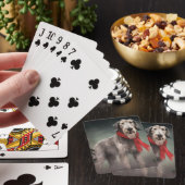Jeu De Cartes Lévrier dans la neige de Noël (In Situ)