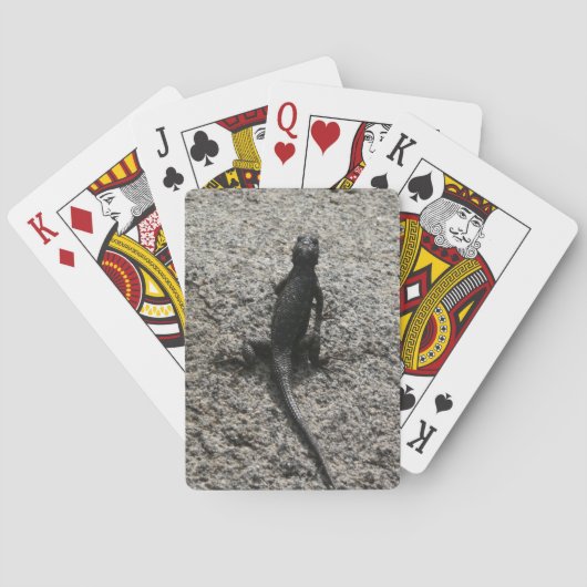 Jeu De Cartes Lézard noir (dos)
