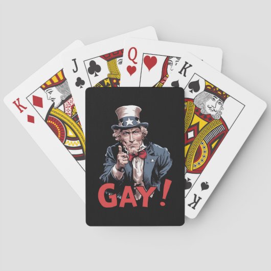 Jeu De Cartes LGBT Gay Ally Pride Mois drôle (dos)