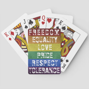 Jeu De Cartes LGBT Pride Moderne Arc-en-ciel