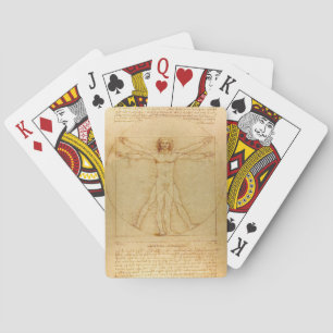 Jeu De Cartes L'Homme de Vitruve de Léonard de Vinci