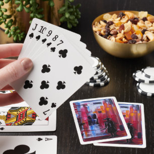 Jeu De Cartes L'Horizon du Samouraï Peinture par Alfred Fox