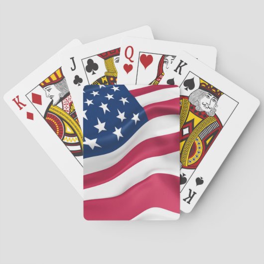 Jeu De Cartes Liberté du drapeau américain (dos)