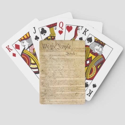 Jeu De Cartes Libertés constitutionnelles américaines - Connaiss (dos)