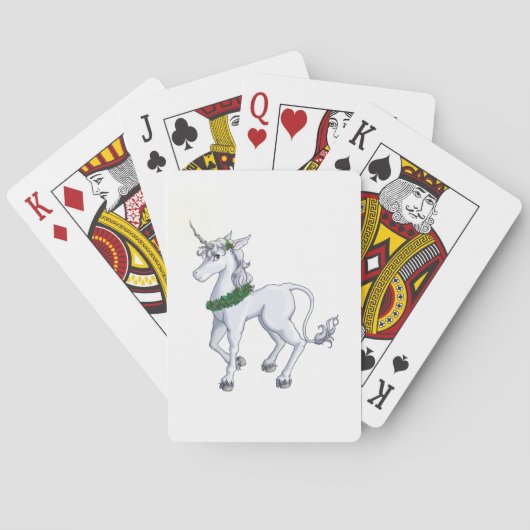 Jeu De Cartes Licorne de Noël (dos)