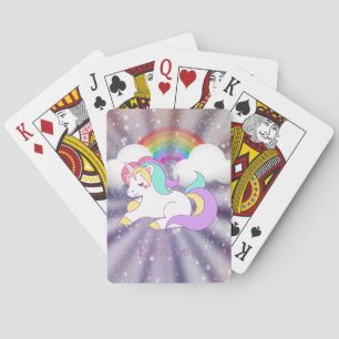 Jeu De Cartes Licorne Magique Adorable, Arc-en-ciel - Personnali