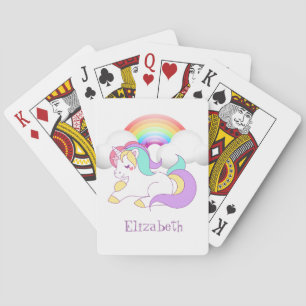 Jeu De Cartes Licorne Magique, Arc-en-ciel - Personnalisé
