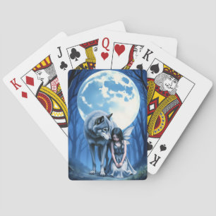 Jeu De Cartes Lien sous la lune – Le loup et la fée gothique.
