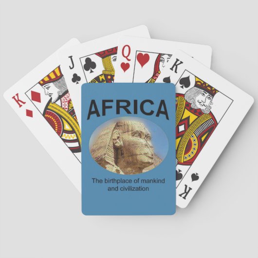 Jeu De Cartes Lieu de naissance de l'humanité en Afrique (dos)
