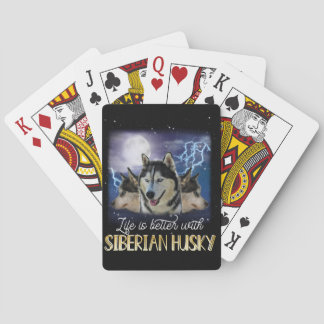 Jeu De Cartes Life Is Better With A Siberian Husky
