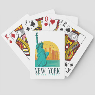 Jeu De Cartes Ligne Skyline élégante New York
