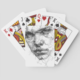 Jeu De Cartes Lignes d'un regard fracturé