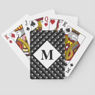 Jeu De Cartes Lignes Monogram Black and Grey Angled