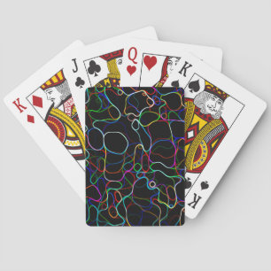 Jeu De Cartes Lignes multicouleurs néon