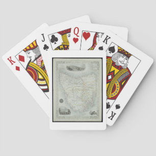 Jeu De Cartes L'île de Van Diemen ou la Tasmanie, d'une série de
