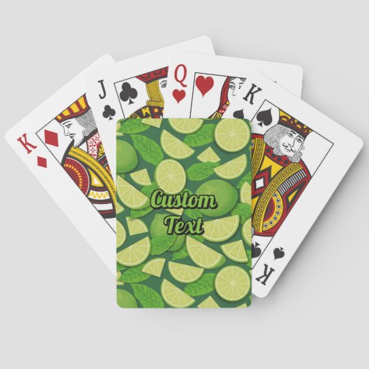 Jeu De Cartes Lime (dos)