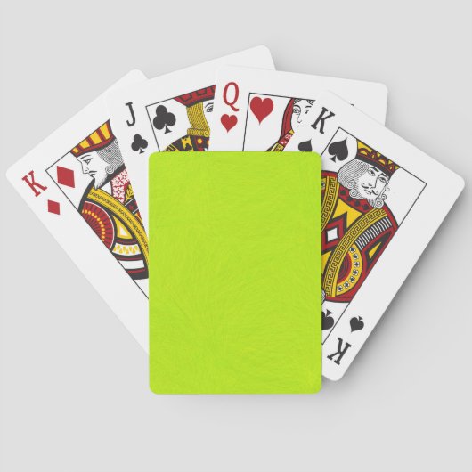 Jeu De Cartes Lime verte abstract (dos)