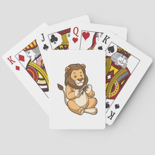 Jeu De Cartes Lion avec flèches à ongles (dos)