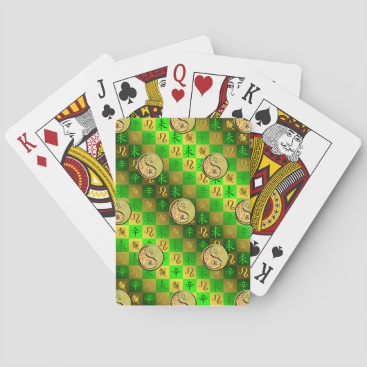 Jeu De Cartes Lion & Chèvre Métal (dos)
