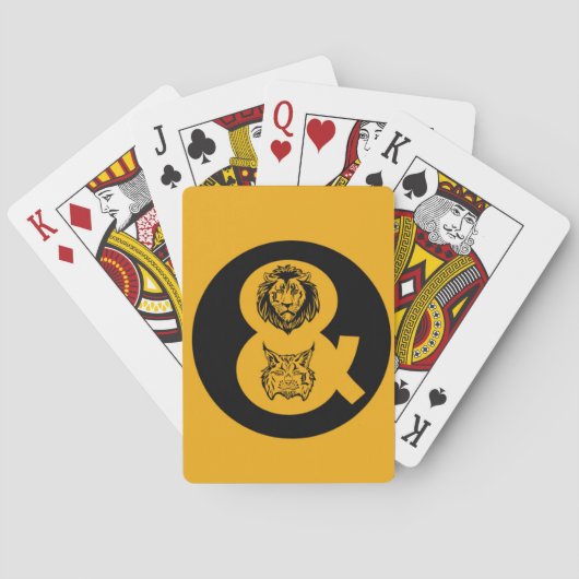 Jeu De Cartes Lion et logo de Lynx (dos)