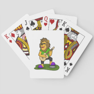 Jeu De Cartes Lion musicien guitare