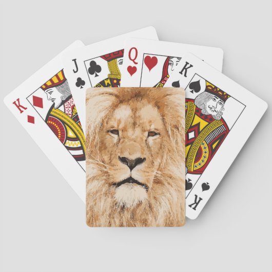 JEU DE CARTES LION PORTRAIT (dos)