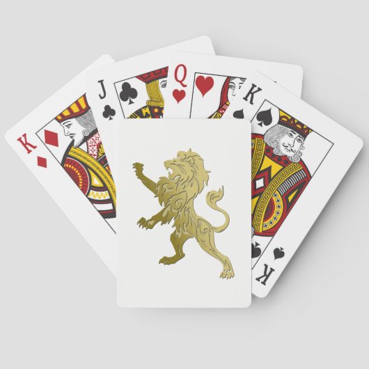 Jeu De Cartes Lion Royal Doré (dos)