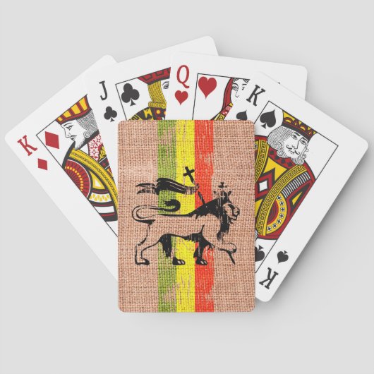 Jeu De Cartes Lion royal reggae (dos)