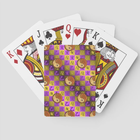 Jeu De Cartes Lion & Sanglier de Bois (dos)