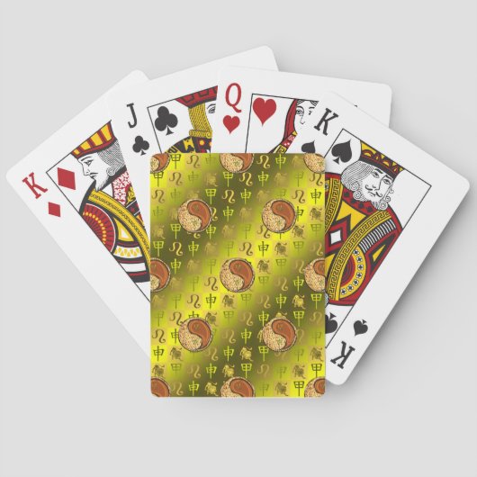 Jeu De Cartes Lion & Singe de Bois (dos)