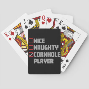 Jeu De Cartes Liste de joueurs de cornhole Nice Naughty Ugly Chr