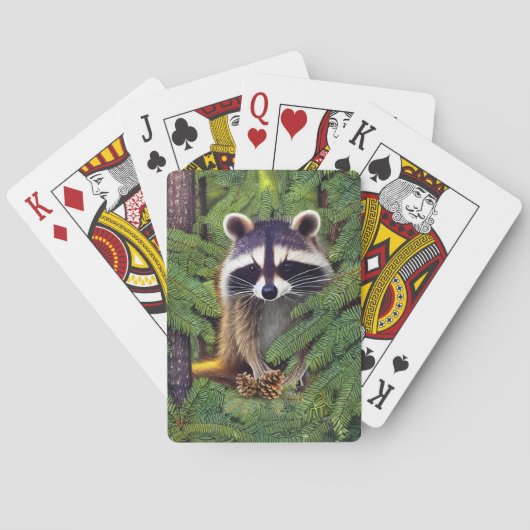 Jeu De Cartes Little Woodland Wilderness Raccoon (dos)
