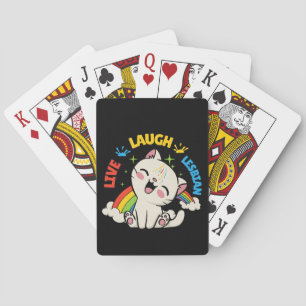 Jeu De Cartes Live Lauder Drapeau Lesbien Rainbow Pride Mois Ki