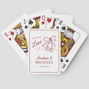 Jeu De Cartes Livre d'or de mariage Vegas Lucky in Love dessiné 