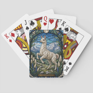 Jeu De Cartes Llama / Alpaca Haut Plateau Illumina Vitrail
