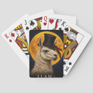 Jeu De Cartes Llama Chapeau Haut Gothique Surréaliste