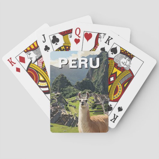 Jeu De Cartes Llama du Pérou (dos)