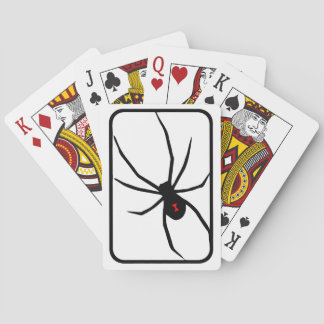 Jeu De Cartes Logo d'araignée de veuve noire Lecture de cartes