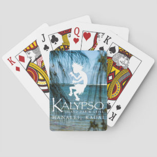 Jeu De Cartes Logo de Kalypso Kane dans le blanc